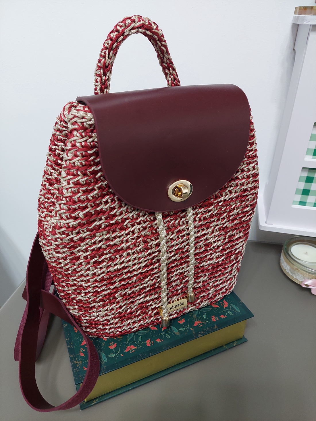 Rucsac crosetat - genți și portofele - genți de mână și umăr - geantă casual - Artynos.ro