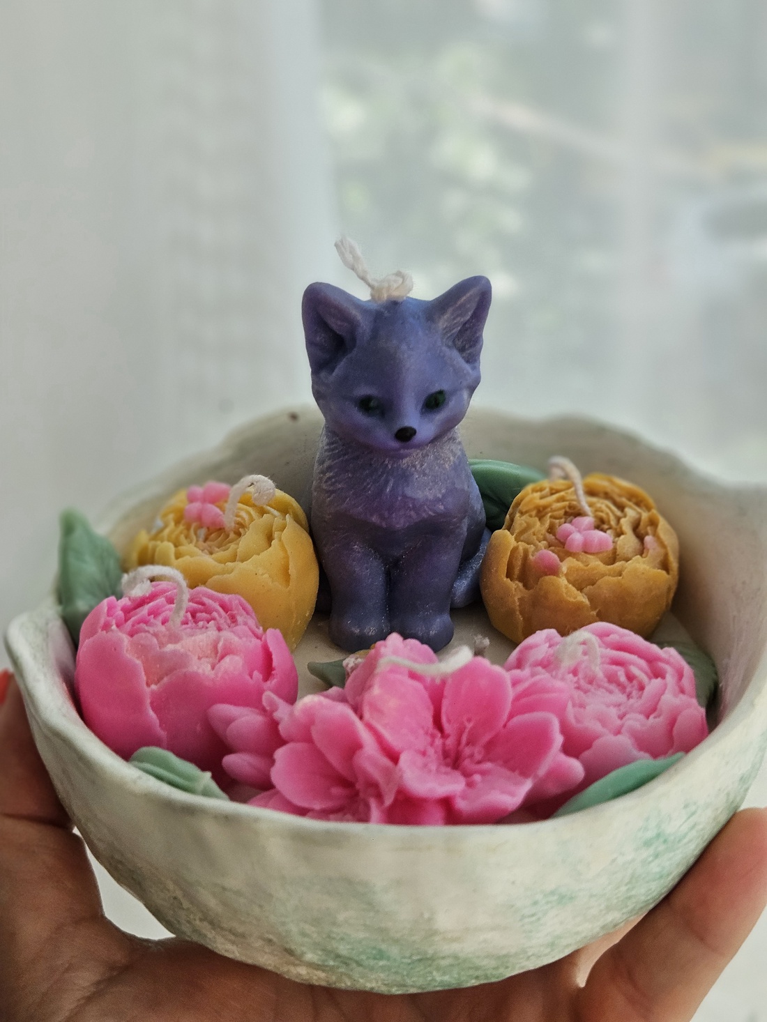 Lumânare Purple cat - casă & stil de viață - lumânări, parfumuri, arome - lumânări artizanale - Artynos.ro