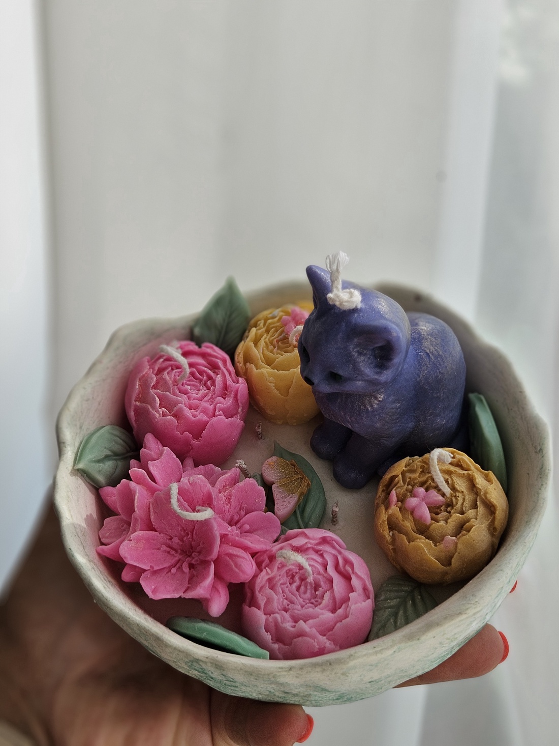 Lumânare Purple cat - casă & stil de viață - lumânări, parfumuri, arome - lumânări artizanale - Artynos.ro