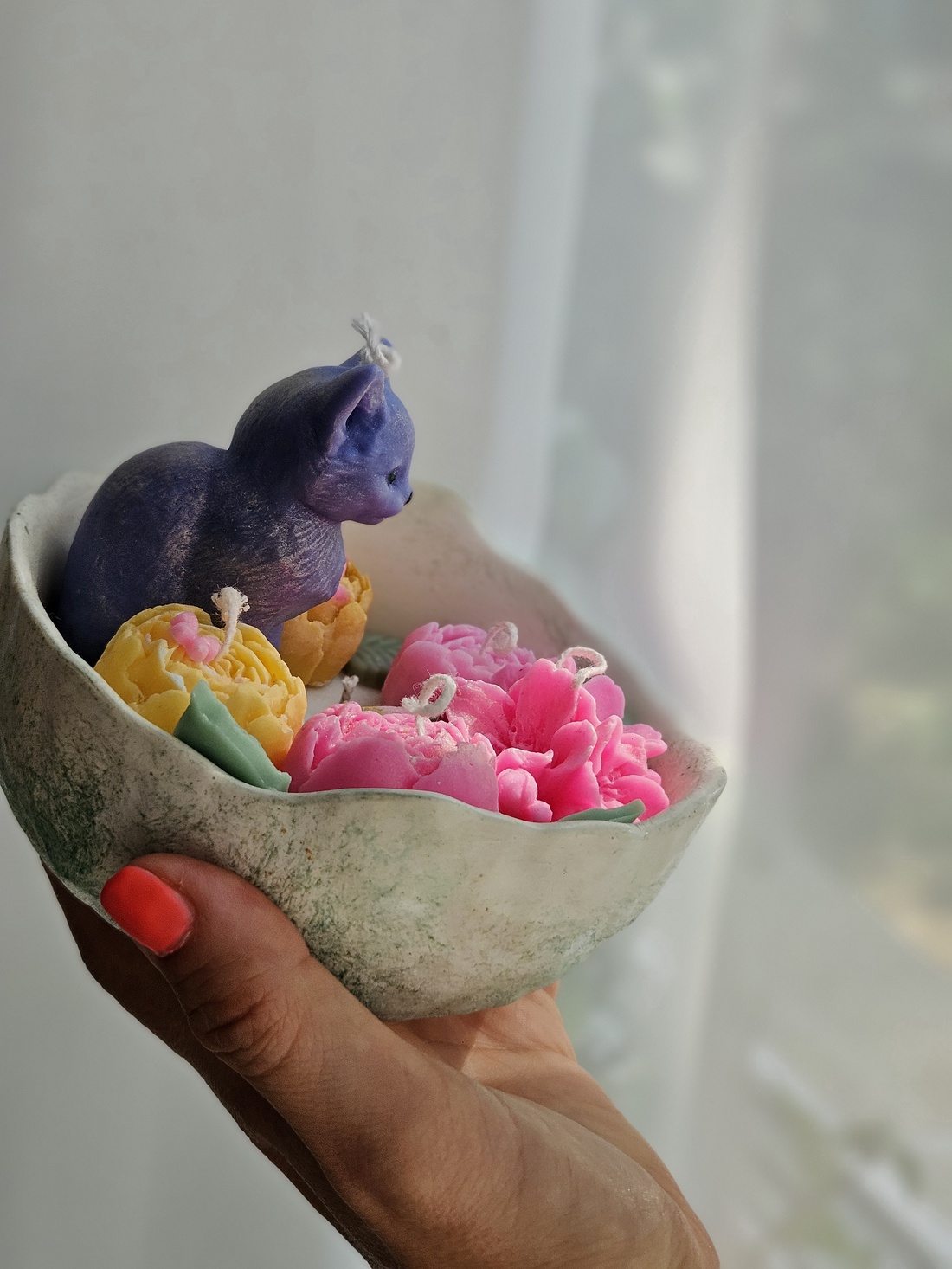 Lumânare Purple cat - casă & stil de viață - lumânări, parfumuri, arome - lumânări artizanale - Artynos.ro