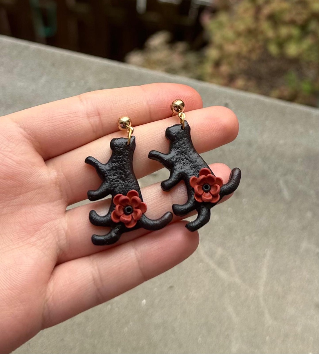 Cercei pisică  - bijuterii - cercei - cercei cu figurine - Artynos.ro