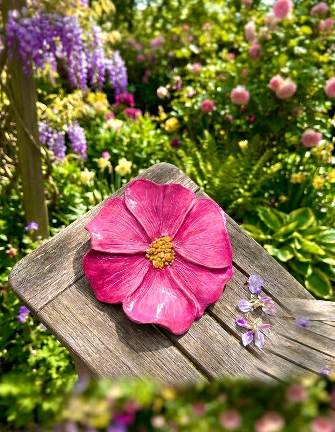Tavita handmade pentru bijuterii sau decor in forma de floare - bijuterii - suporturi și cutii de bijuterii - cutii de bijuterii - Artynos.ro