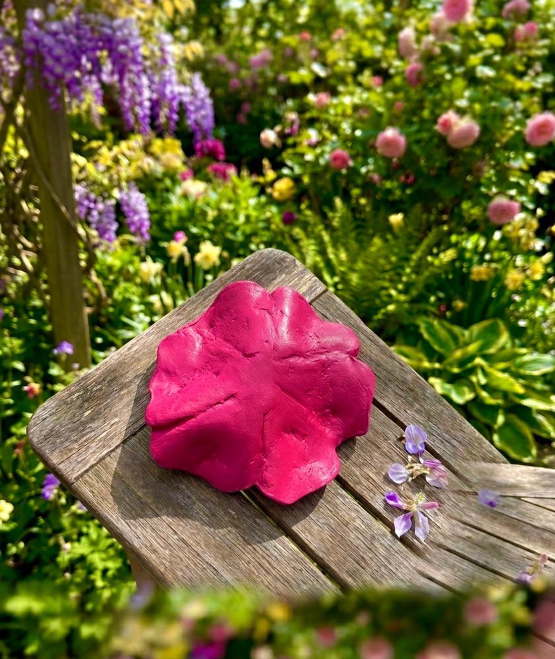 Tavita handmade pentru bijuterii sau decor in forma de floare - bijuterii - suporturi și cutii de bijuterii - cutii de bijuterii - Artynos.ro