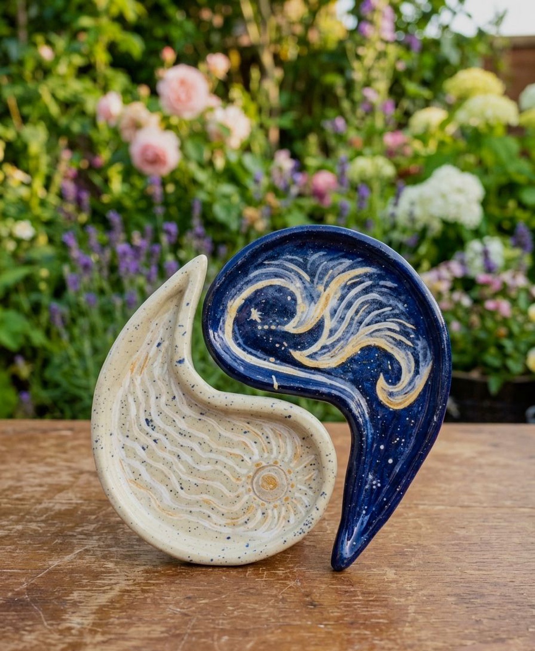 Set handmade tavite de bijuterii sau decor Yin si Yang - casă & stil de viață - decorațiuni de casă - decorațiuni de masă și rafturi - boluri decorative - Artynos.ro