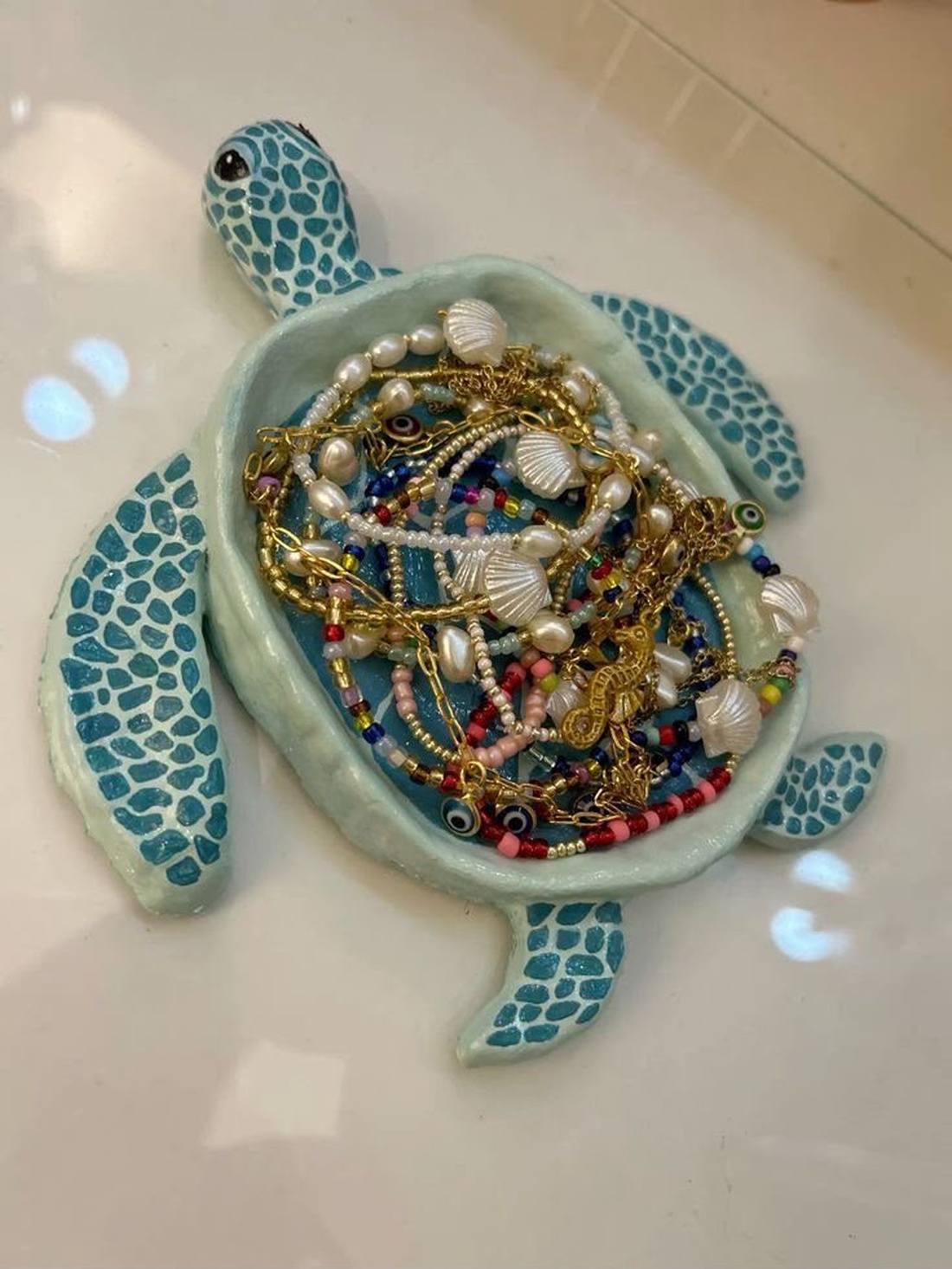 Tăviță Bijuterii in forma de testoasa � Handmade din Lut - casă & stil de viață - decorațiuni de casă - decorațiuni de masă și rafturi - decorațiuni de masă - Artynos.ro