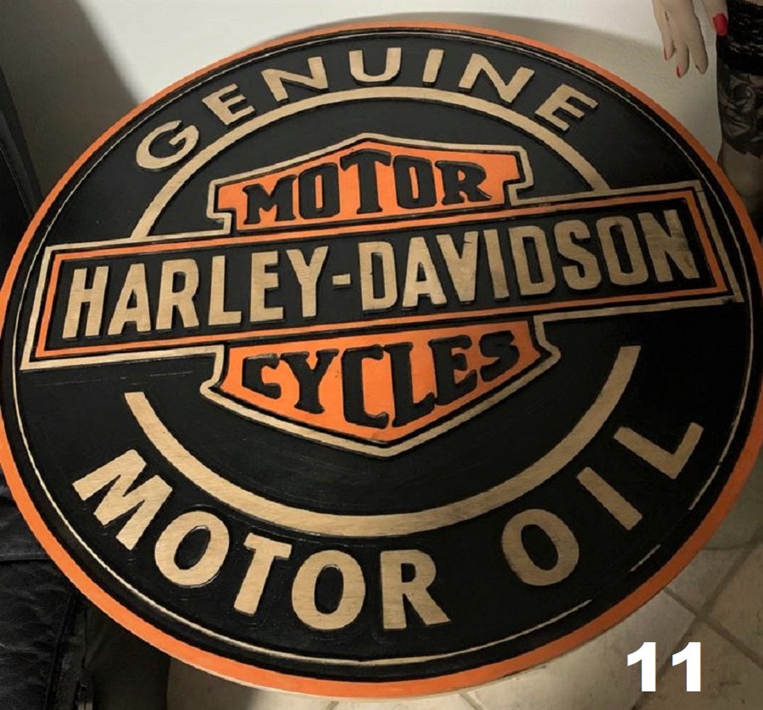 Harley Davidson decor de masă sau de perete 70 cm - casă & stil de viață - mobilier artizanal - mese - Artynos.ro