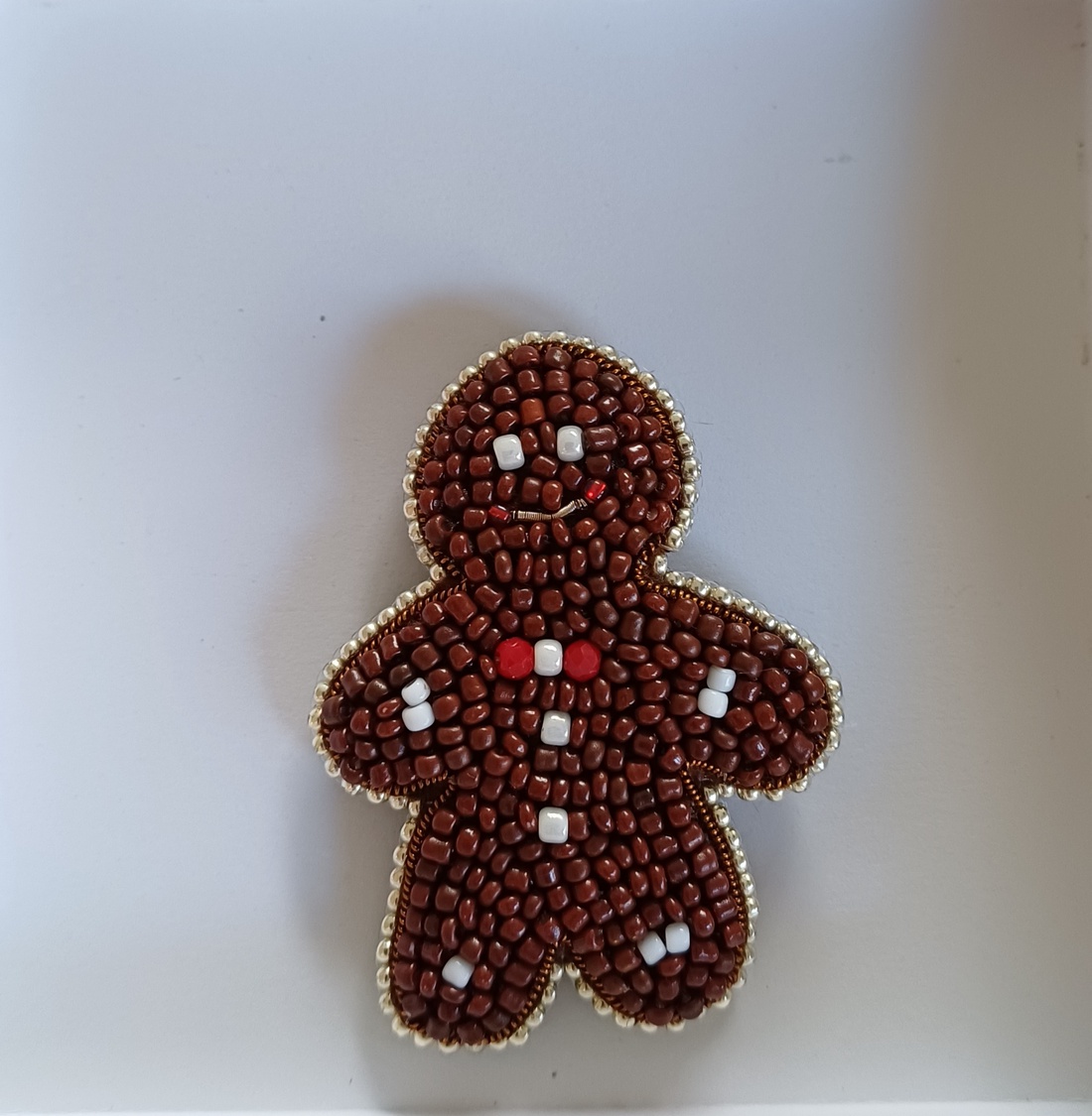 Brosa gingerbread - bijuterii - broșe - Artynos.ro