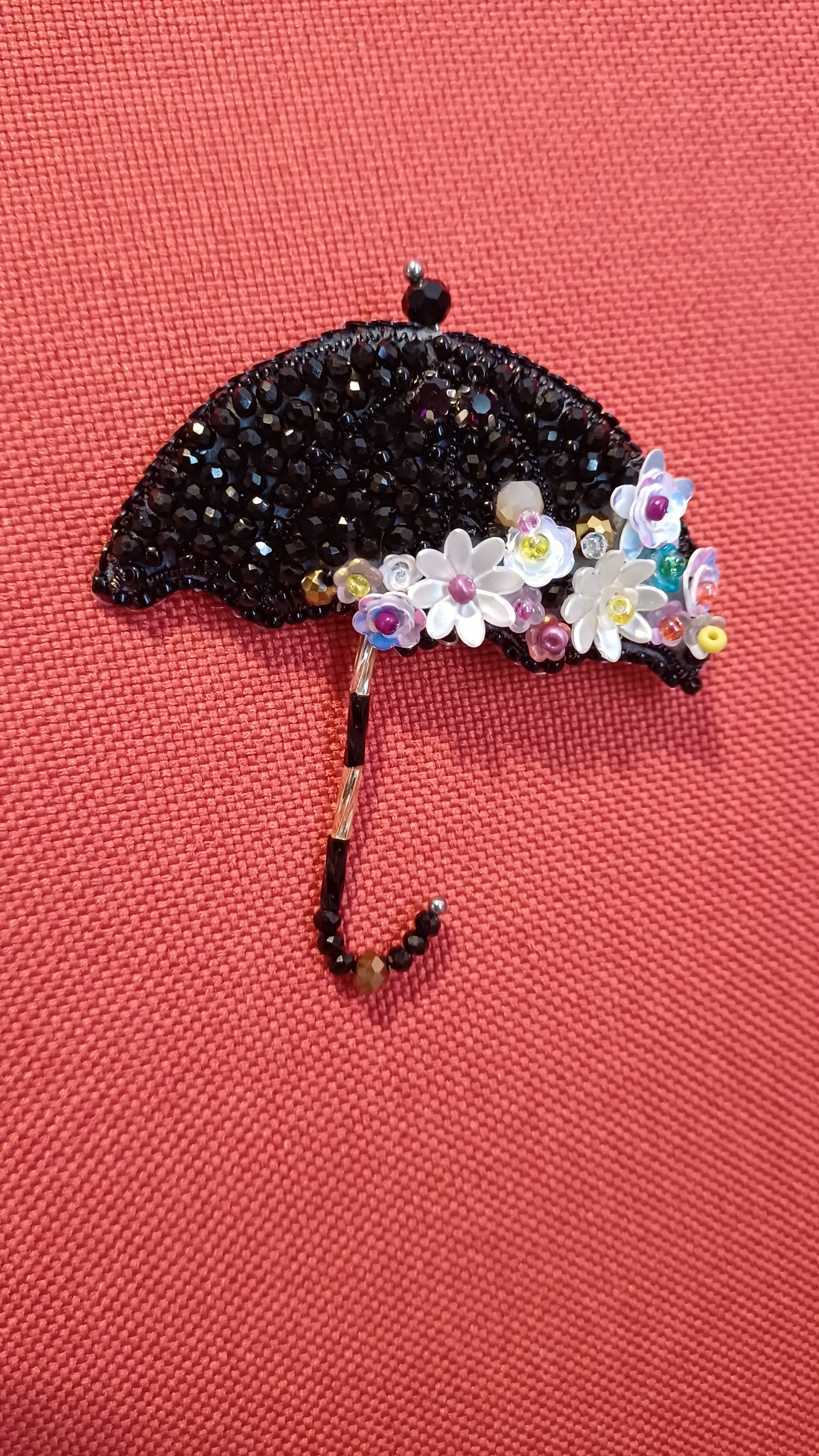 Brosa umbrela - bijuterii - broșe - Artynos.ro