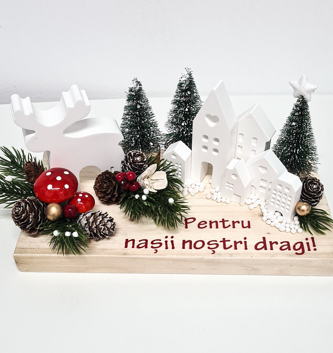 Decor craciun perdonaluzat - crăciun - decorațiuni de crăciun de casă - căsuțe decorative de crăciun - Artynos.ro