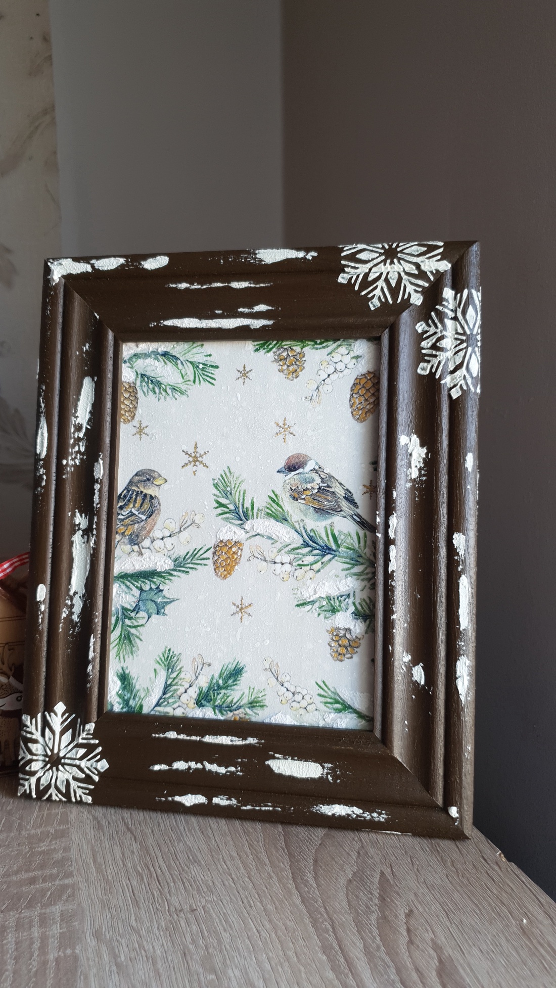 Iarna intr-o ramă  - casă & stil de viață - decorațiuni de casă - decorațiuni de pereți - placă decorativă - Artynos.ro