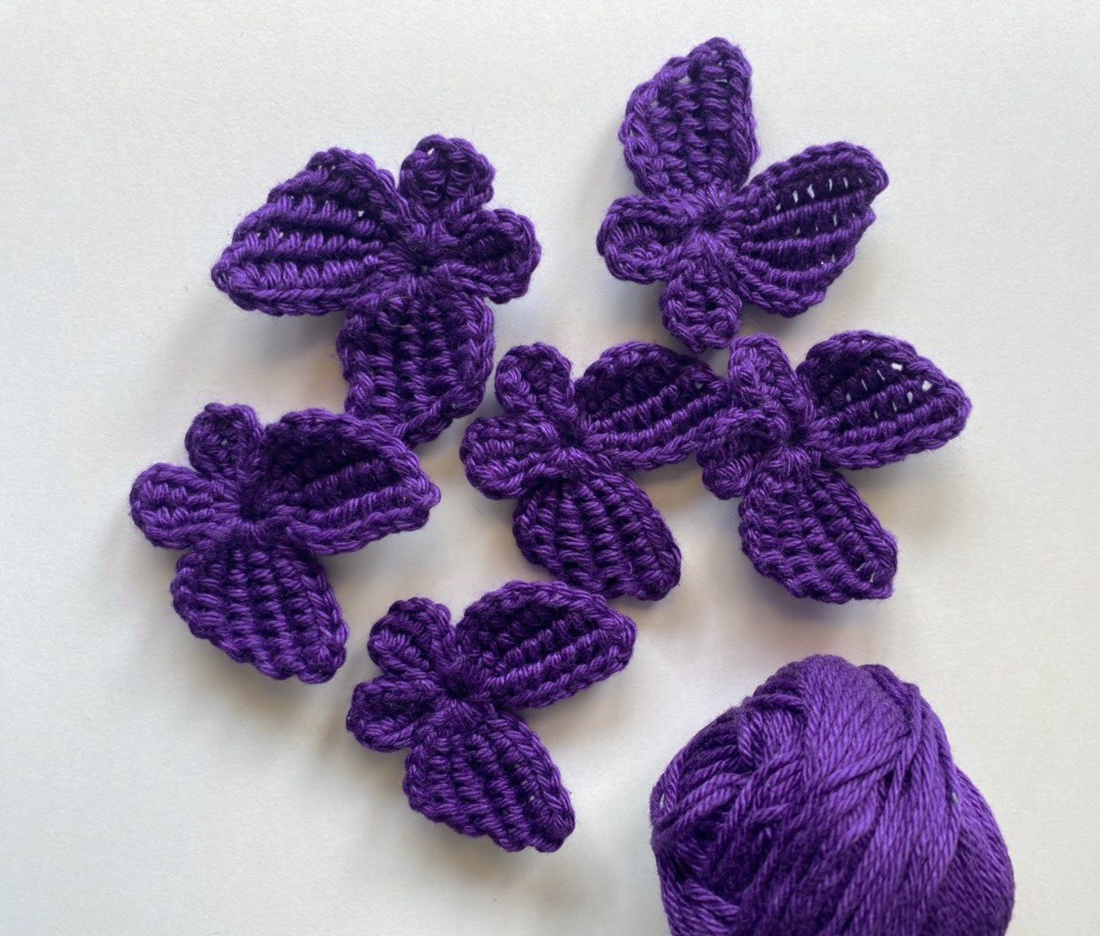Fluturasi crosetati pentru proiecte personale, handmade. - accessorii și unelte - textile - accesoriu de cusut, călcat - Artynos.ro Fluturasi crosetati pentru proiecte personale, handmade. - accessorii și unelte - textile - accesoriu de cusut, călcat - Artynos.ro