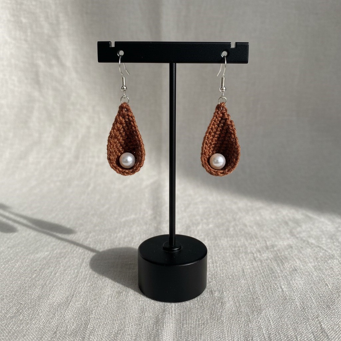 Cercei crosetati - bijuterii - cercei - cercei croșetați - Artynos.ro