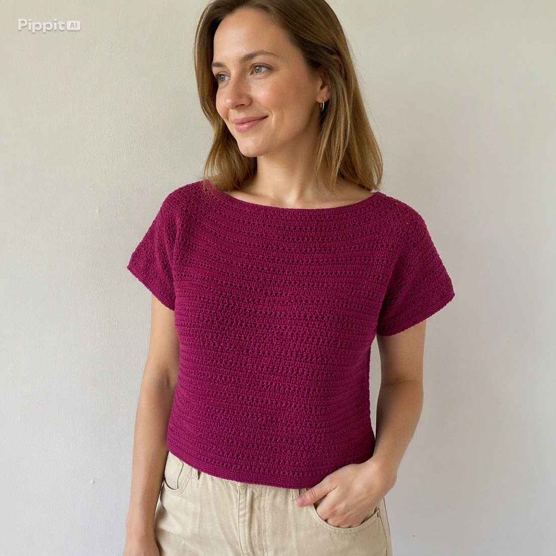 Bluza crosetata Loredana - îmbrăcăminte și modă - haine damă - bluze damă - Artynos.ro