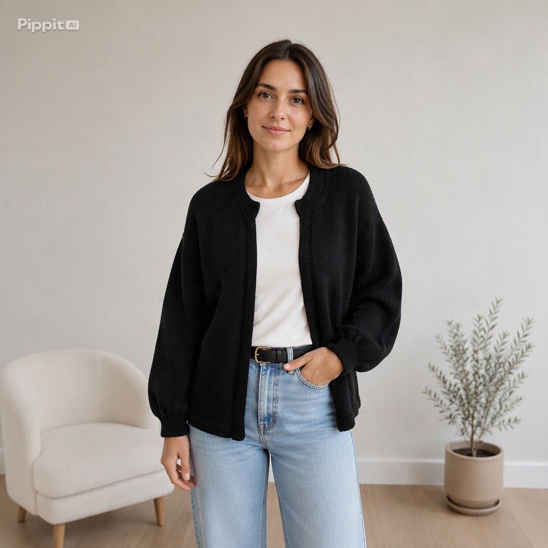 Cardigan dama tricotat - îmbrăcăminte și modă - haine damă - jachetă de femei - Artynos.ro