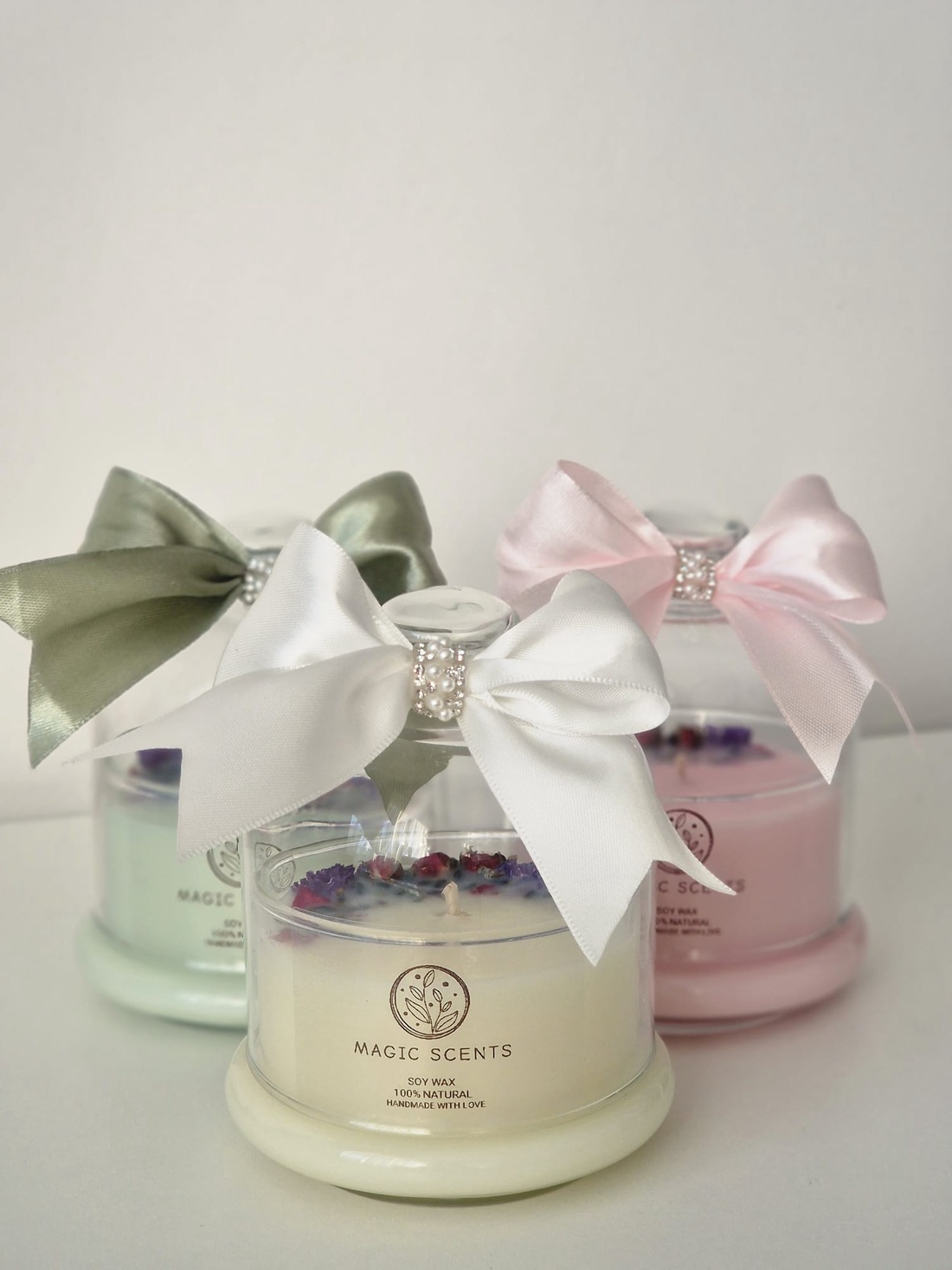 Lumânări parfumate Floral Glow - casă & stil de viață - lumânări, parfumuri, arome - lumânări artizanale - Artynos.ro