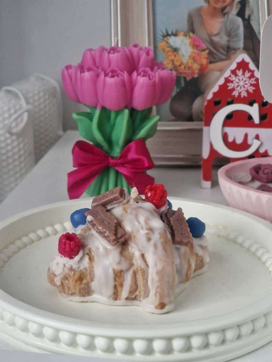 Lumanare parfumata French Croissant  - casă & stil de viață - lumânări, parfumuri, arome - lumânări artizanale - Artynos.ro