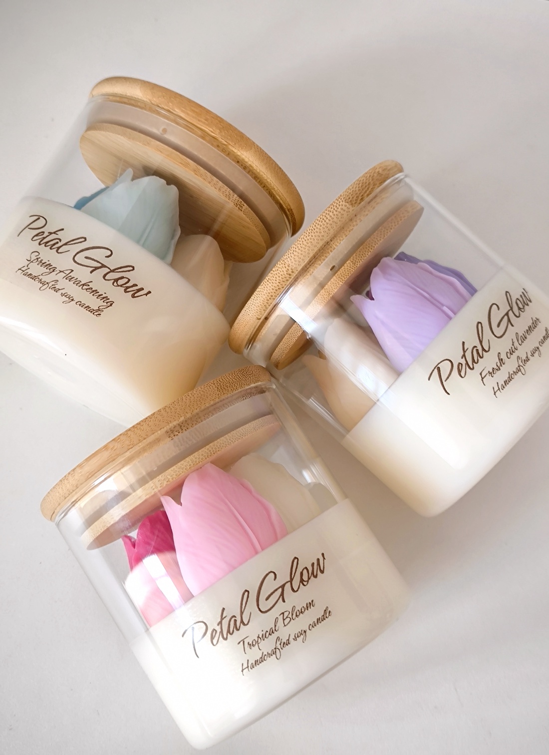 Lumânare Petal Glow  - casă & stil de viață - lumânări, parfumuri, arome - ceară parfumată - Artynos.ro