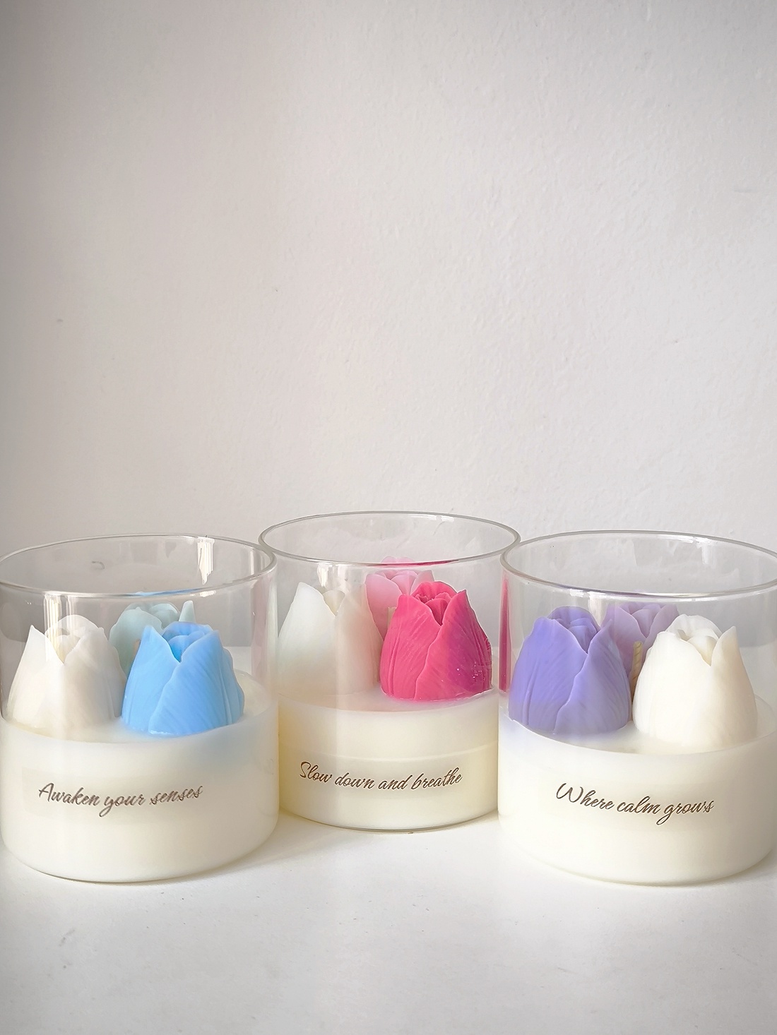 Lumânare Petal Glow  - casă & stil de viață - lumânări, parfumuri, arome - ceară parfumată - Artynos.ro