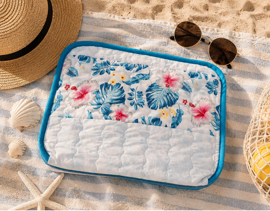 Geanta Patchwork cu organizator detasabil - Lagoon - genți și portofele - geantă pentru cumpărături - totebaguri - Artynos.ro