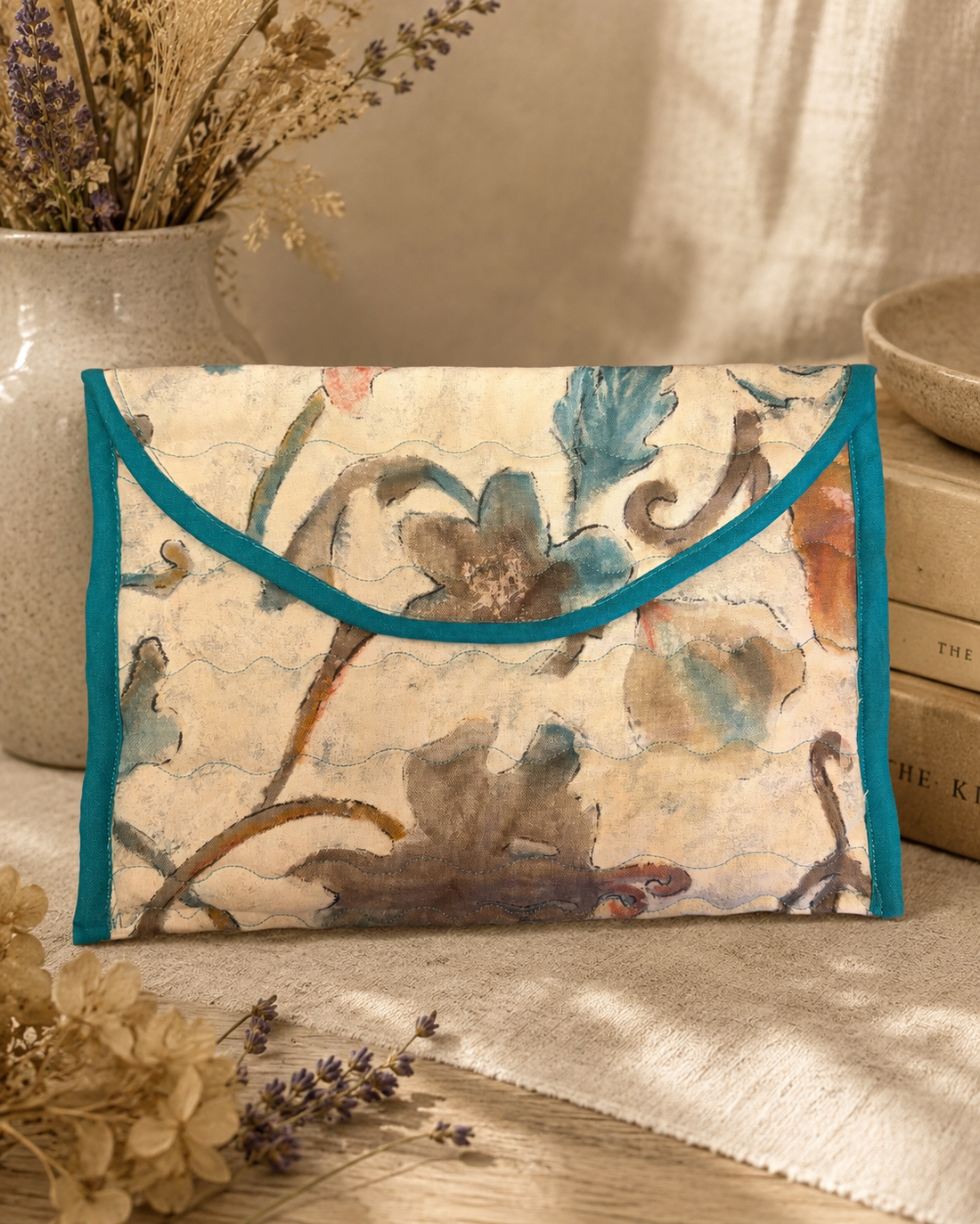 Geanta Patchwork cu organizator detasabil - Aquarelle - genți și portofele - geantă pentru cumpărături - totebaguri - Artynos.ro