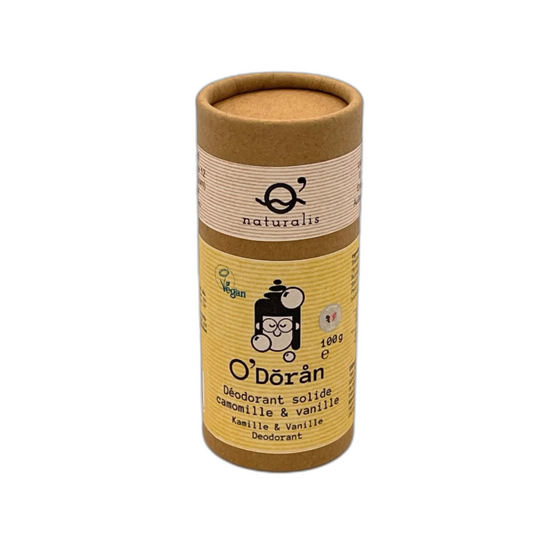 ODoran Deodorant solid musetel si vanilie, Onaturalis, pentru toate tipurile de piele, 100 g - baie și frumusețe - deodorant și parfum - Artynos.ro