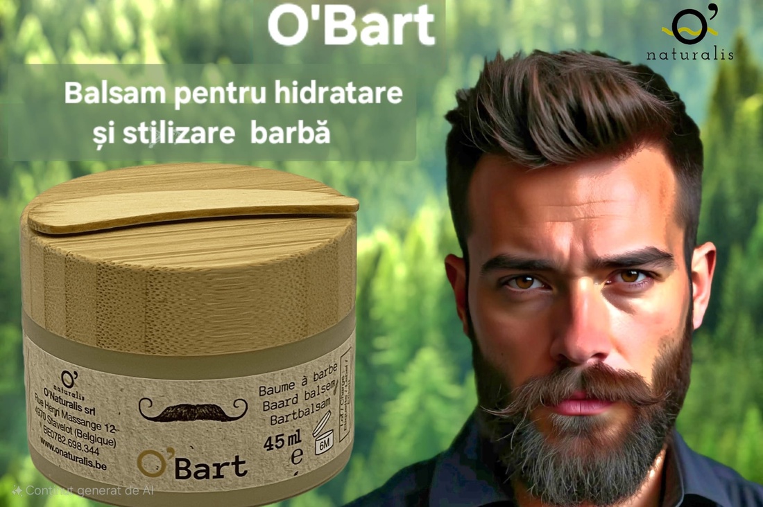 OBart Balsam solid hranitor pentru hidratare si stilizare barba, Onaturalis, 45 ml - baie și frumusețe - accesorii bărbierit - Artynos.ro