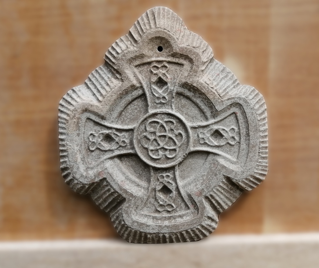 medalion piatra cruce celtica - casă & stil de viață - decorațiuni de casă - decorațiuni de pereți - placă decorativă - Artynos.ro