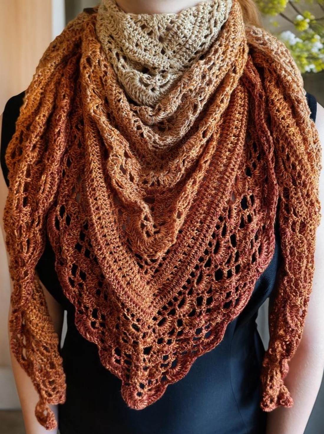 Șal croșetat - îmbrăcăminte și modă - eșarfe, pălării, fularuri - șaluri - Artynos.ro