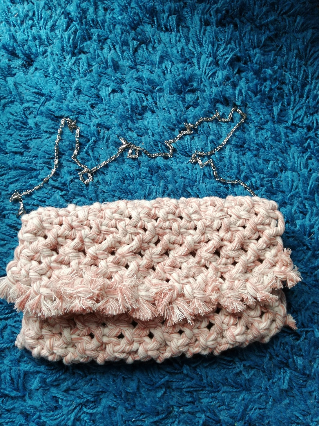 Geantă plic macrame  - genți și portofele - genți de mână și umăr - geantă casual - Artynos.ro