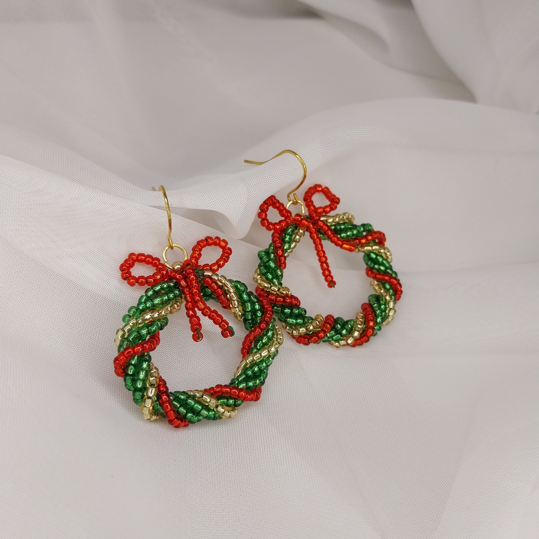 Cercei coroniță  - crăciun - cadouri de moș crăciun - cadouri de moș crăciun - Artynos.ro