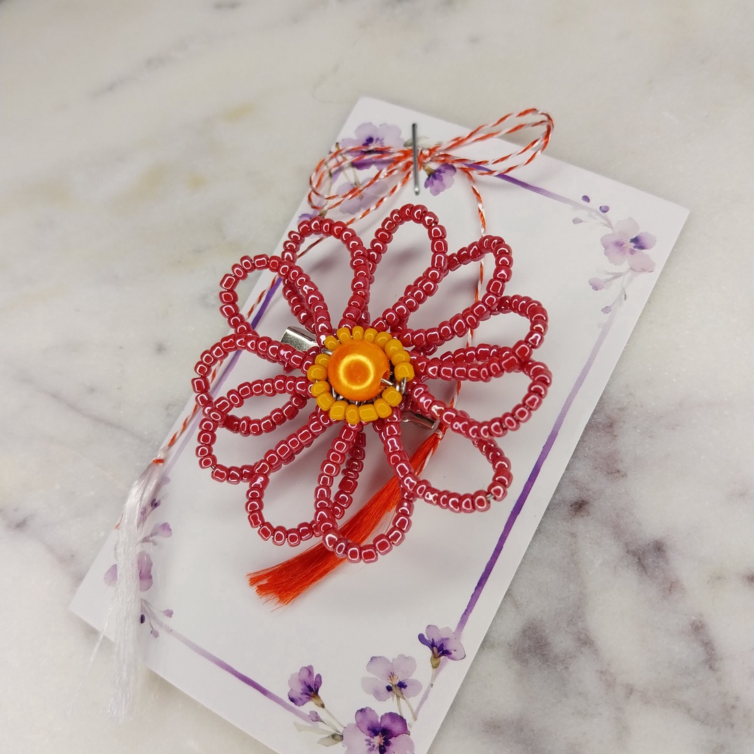 Mărțișor Margaretă Brosa  - bijuterii - mărțișor - Artynos.ro