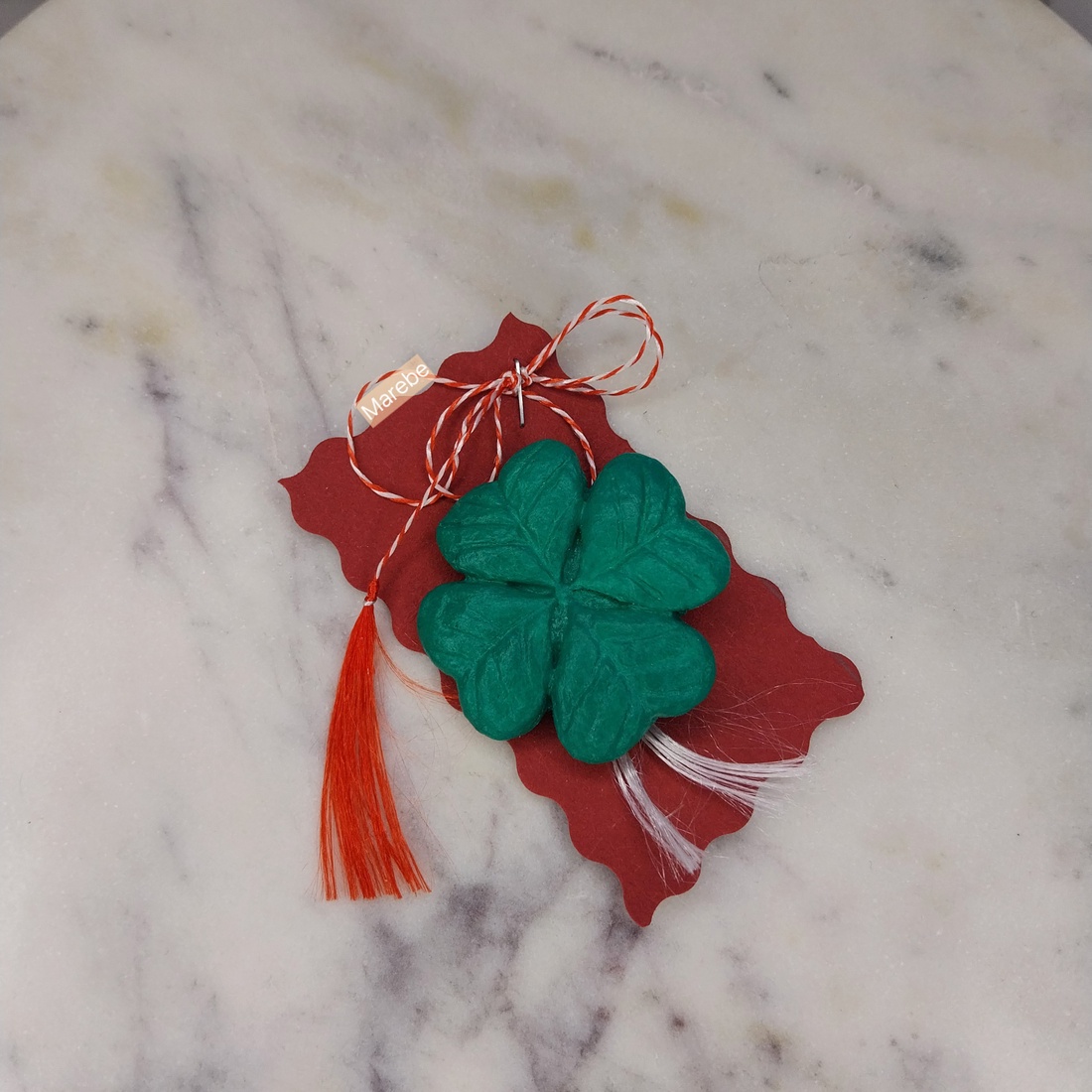 Mărțișor magnet trifoi cu patru foi - bijuterii - mărțișor - Artynos.ro