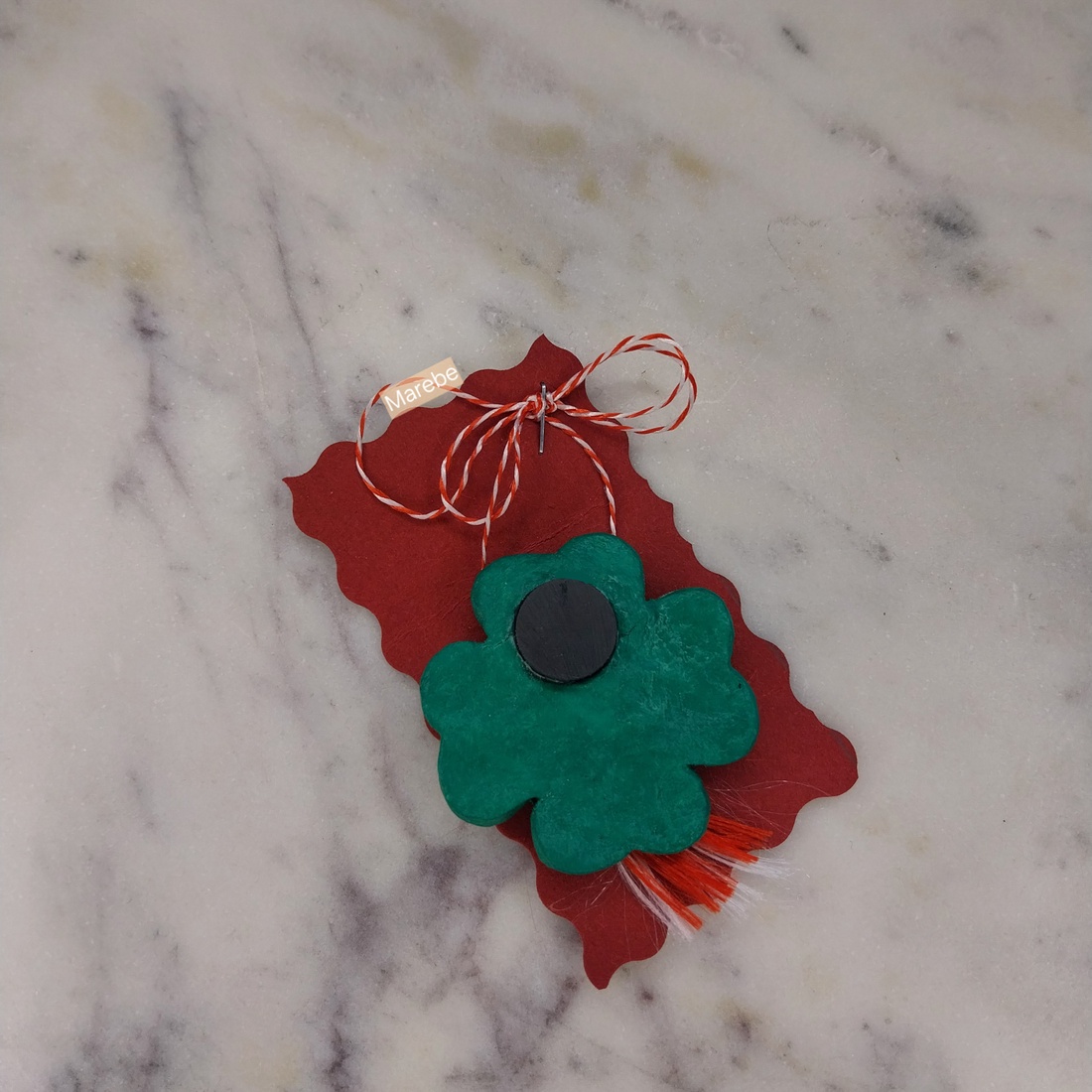 Mărțișor magnet trifoi cu patru foi - bijuterii - mărțișor - Artynos.ro