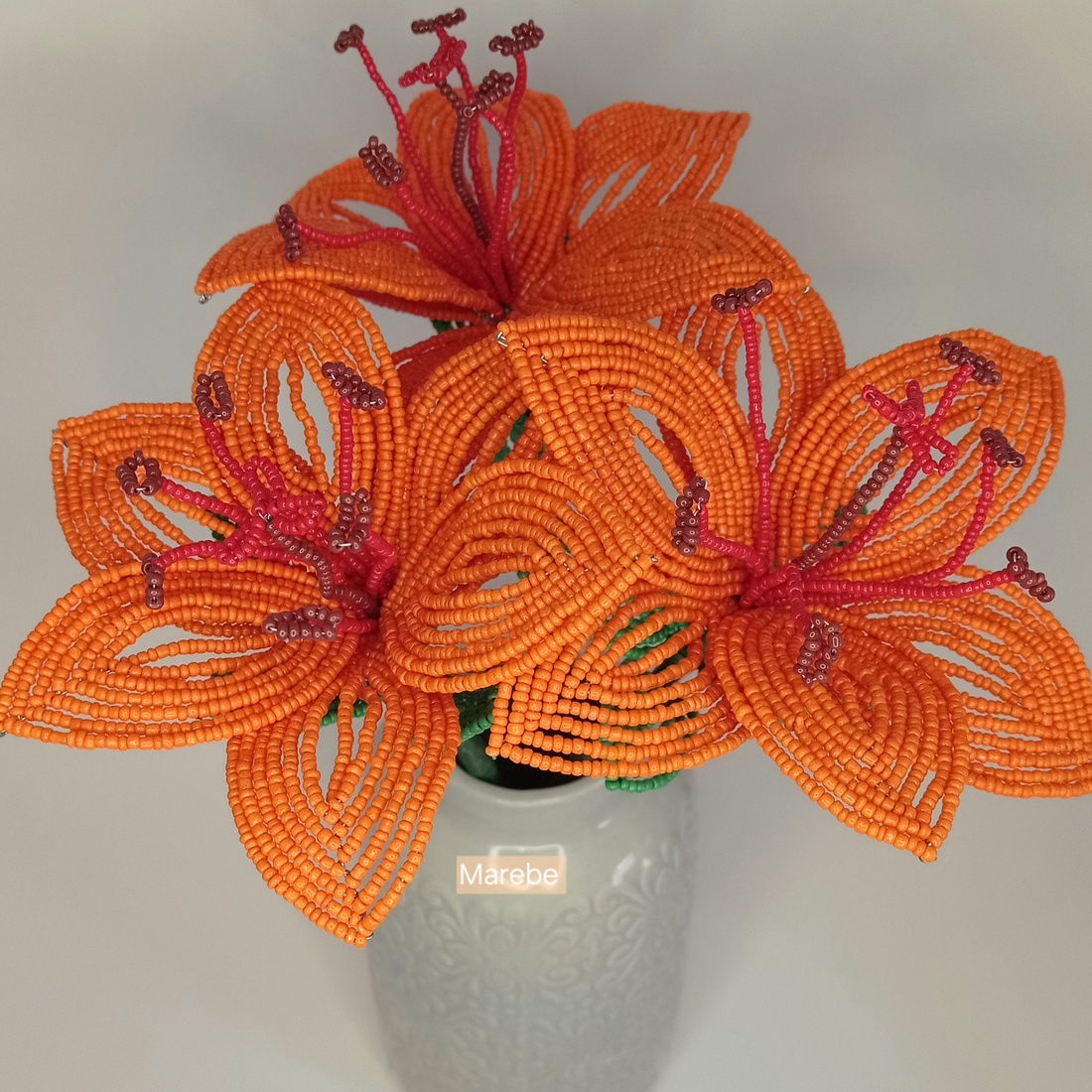 Crin decorativ realizat din mărgele - casă & stil de viață - decorațiuni de casă - accesorii florale - flori la fir - Artynos.ro