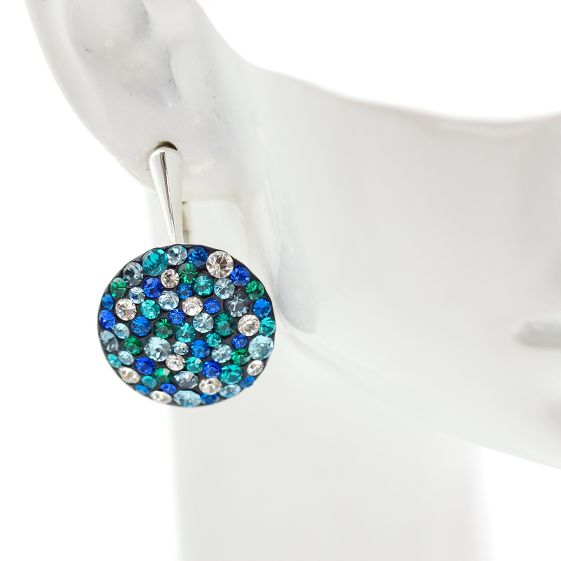 Cercei handmade Chaton Regal Queen Turquoise � Argint 925 - bijuterii - cercei - cercei din argint - Artynos.ro