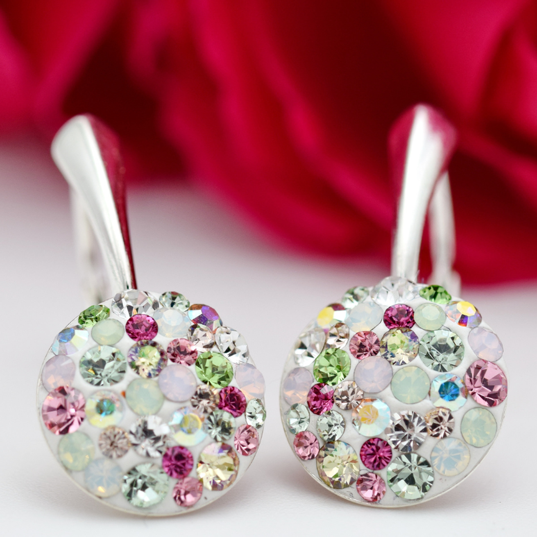 Cercei handmade Chaton Pastel � Argint 925 - bijuterii - cercei - cercei din argint - Artynos.ro