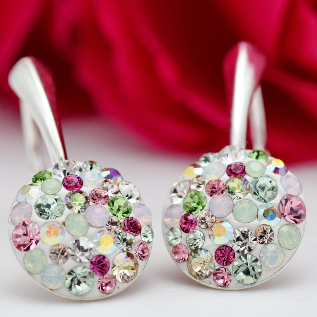 Cercei handmade Chaton Pastel � Argint 925 - bijuterii - cercei - cercei din argint - Artynos.ro