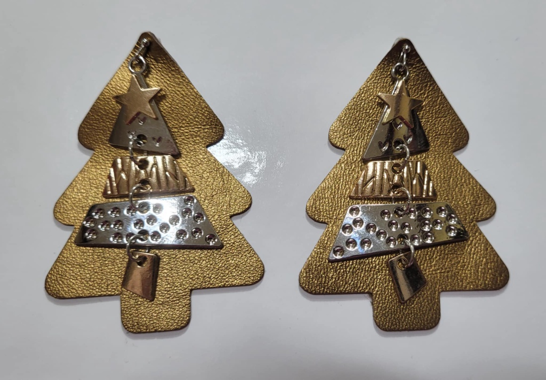 cercei din  piele naturală  - bijuterii - cercei - cercei lungi - Artynos.ro