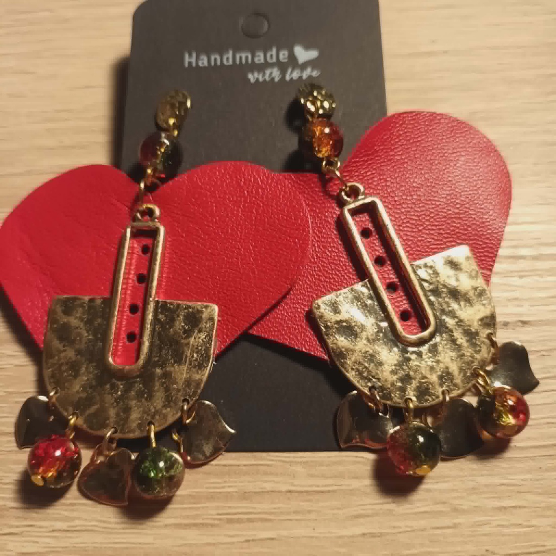 cercei din  piele naturală  - bijuterii - cercei - cercei lungi - Artynos.ro