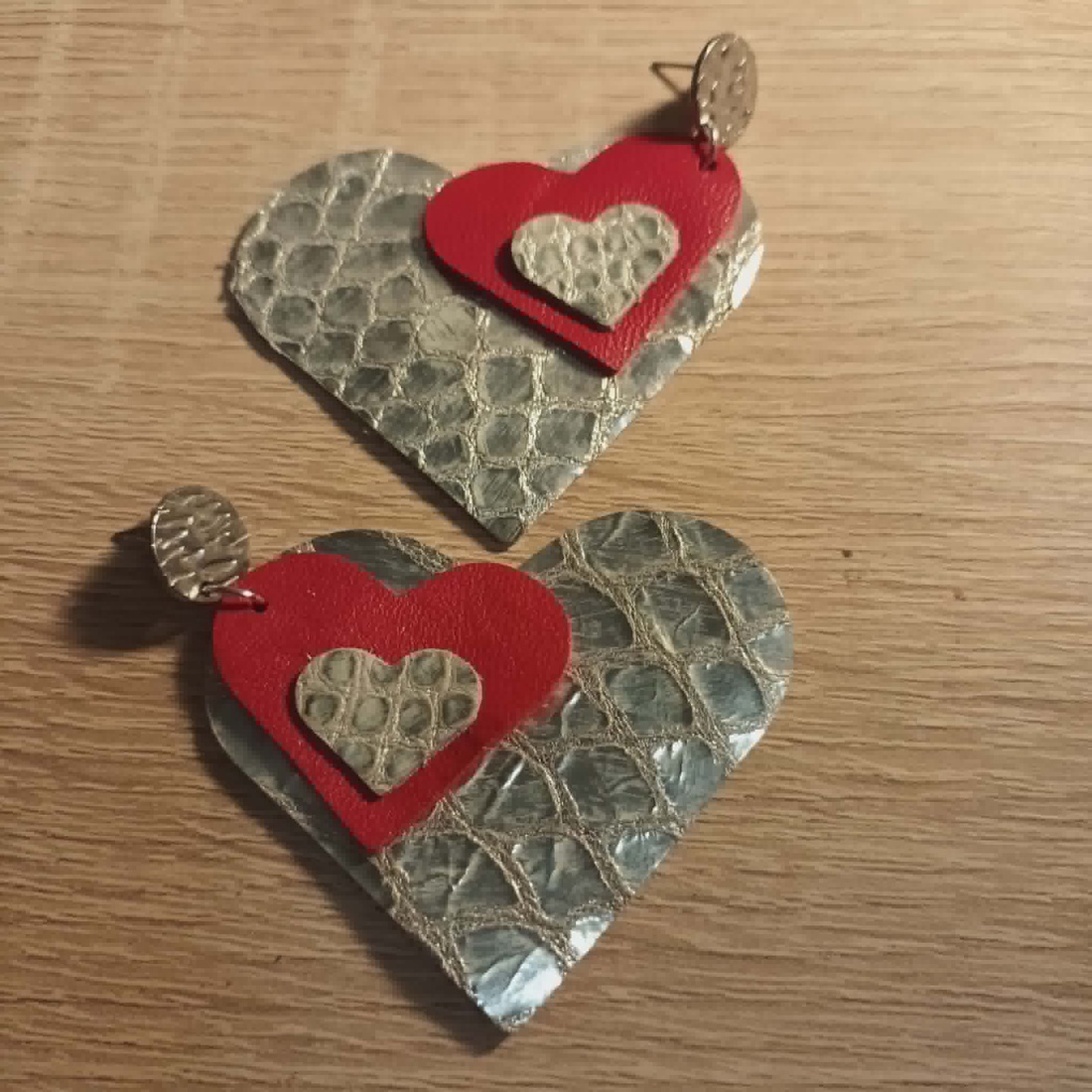 cercei din  piele naturală  - bijuterii - cercei - cercei lungi - Artynos.ro