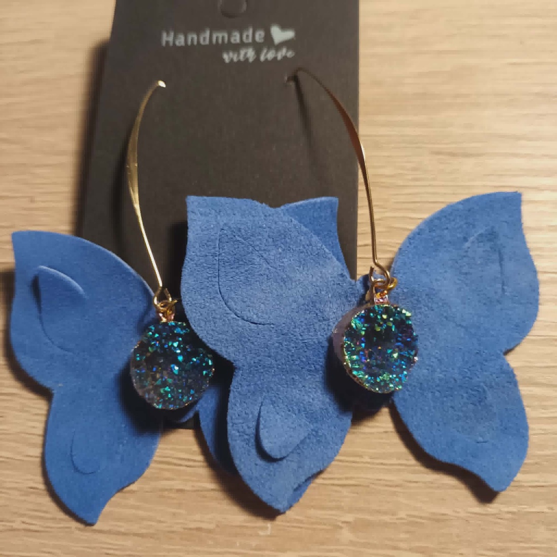 cercei din  piele naturală  - bijuterii - cercei - cercei lungi - Artynos.ro