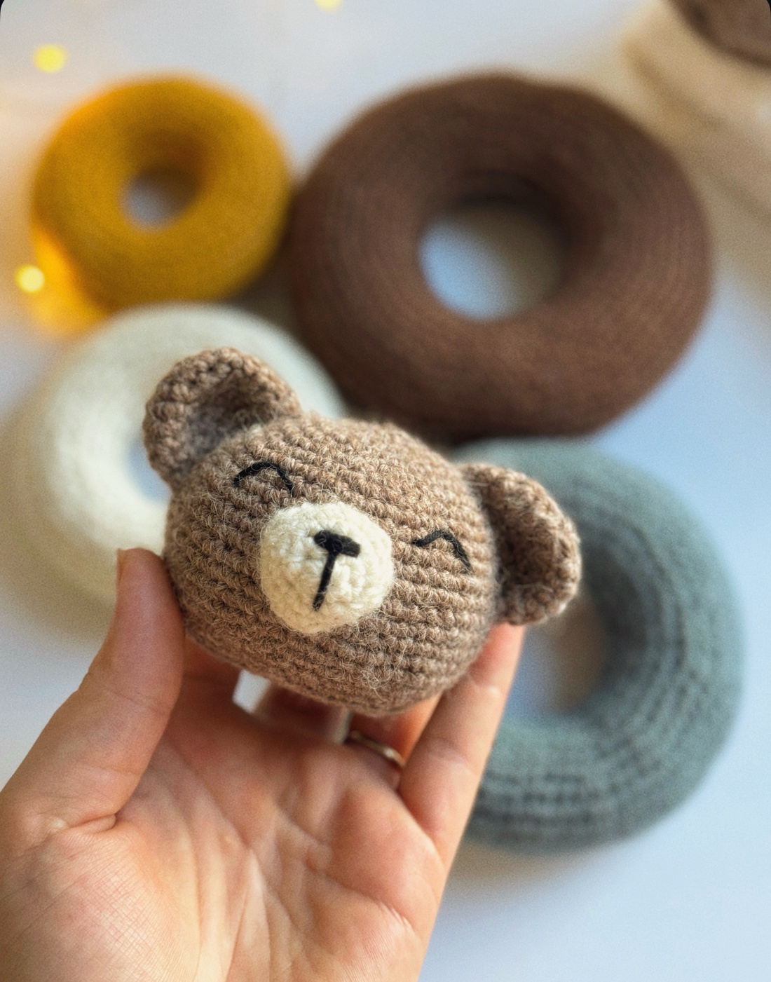 Bear Stacking Toy  - jucării și echipamente pentru copii - jocuri de construcții - Artynos.ro