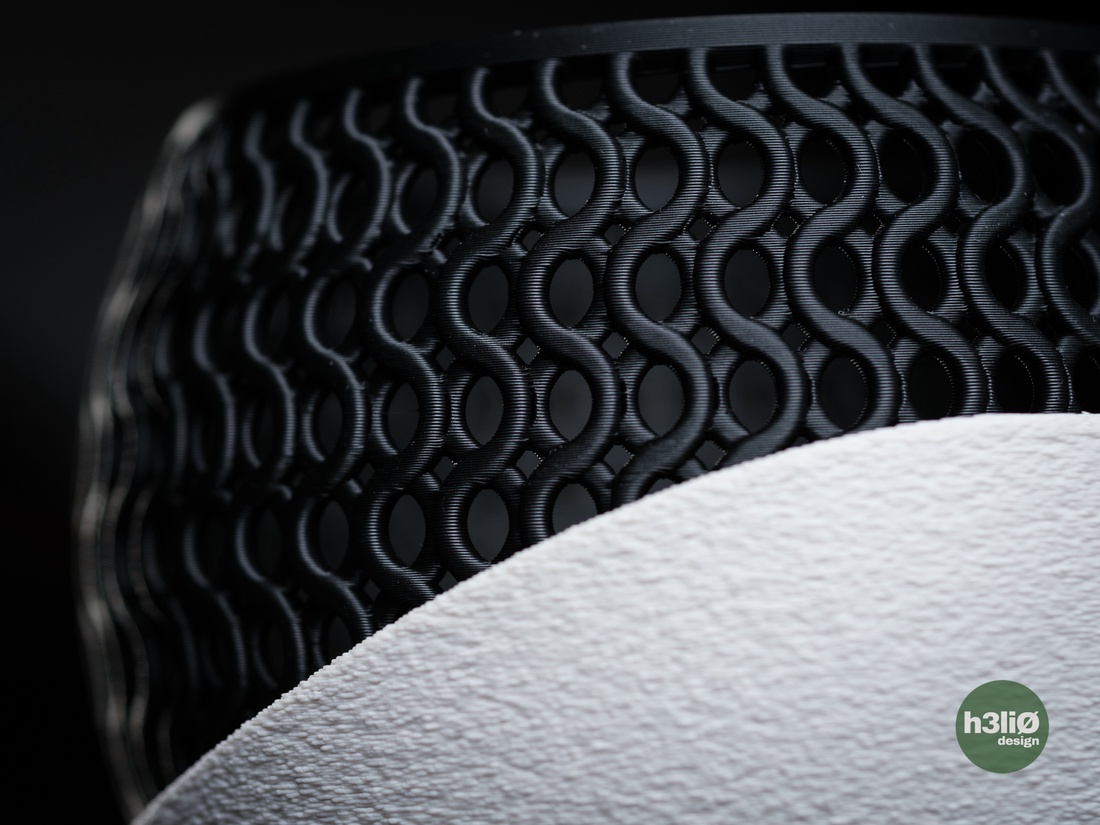 ghiveci decorativ imprimat 3D  echo - accessorii și unelte - obiecte de decorare - plastic - Artynos.ro