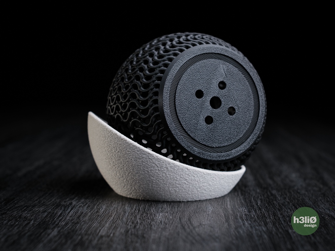 ghiveci decorativ imprimat 3D  echo - accessorii și unelte - obiecte de decorare - plastic - Artynos.ro