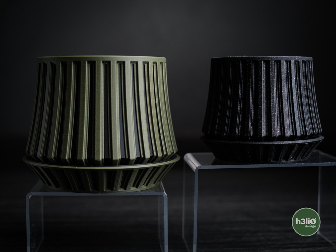 ghiveci decorativ imprimat 3D  echoic - accessorii și unelte - obiecte de decorare - plastic - Artynos.ro