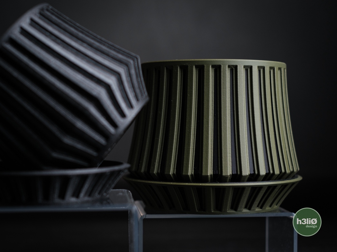 ghiveci decorativ imprimat 3D  echoic - accessorii și unelte - obiecte de decorare - plastic - Artynos.ro