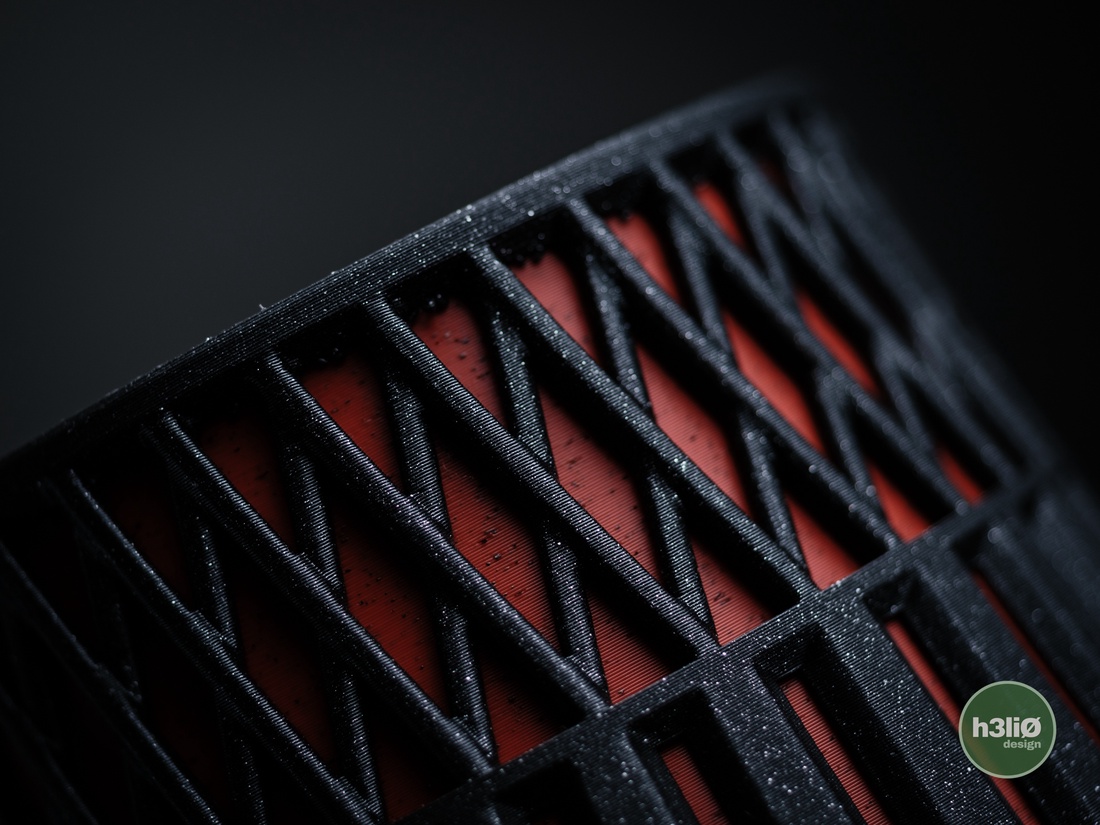 ghiveci decorativ imprimat 3D  axon - accessorii și unelte - obiecte de decorare - plastic - Artynos.ro