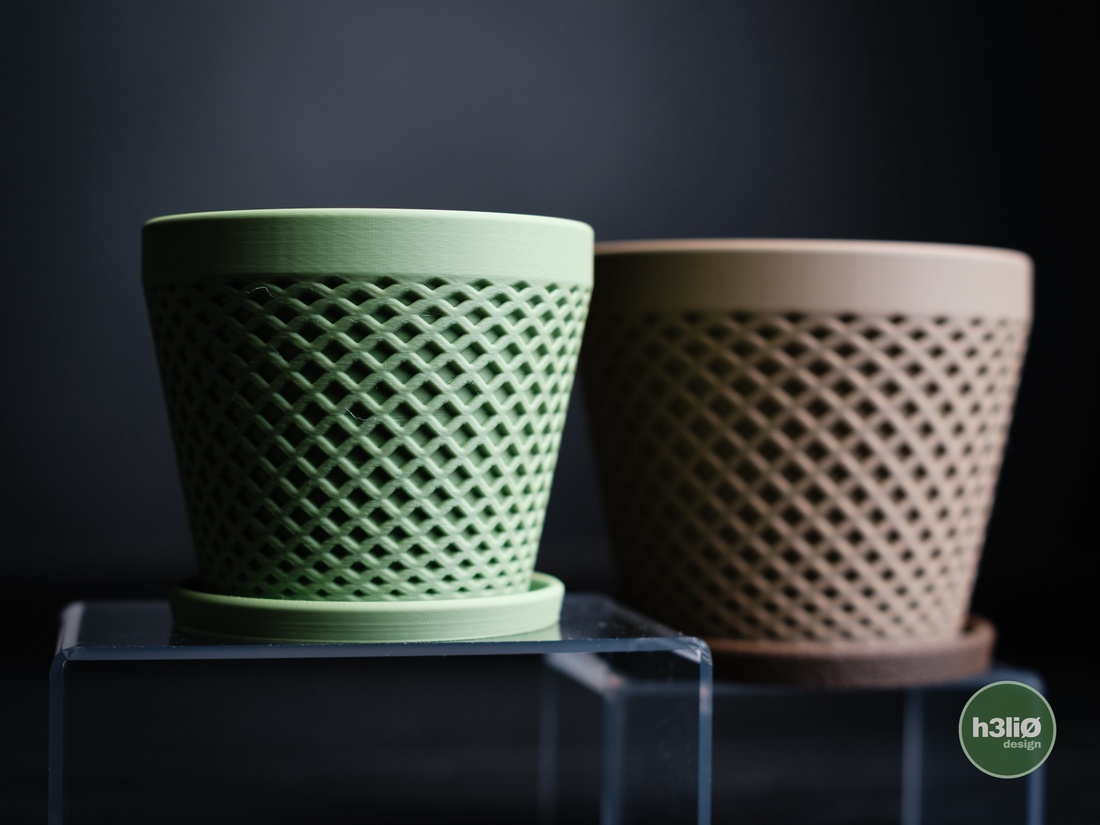 ghiveci decorativ imprimat 3D  delta - accessorii și unelte - obiecte de decorare - plastic - Artynos.ro