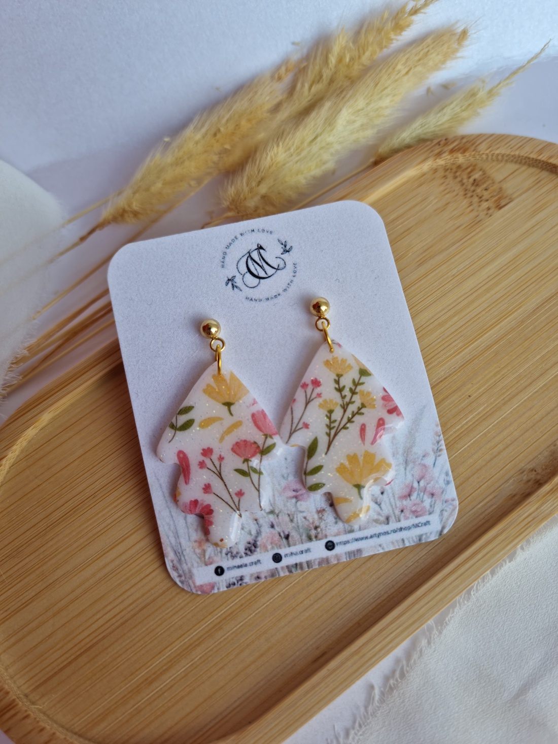 Cercei Summer Flower - bijuterii - cercei - cercei agățați - Artynos.ro Cercei Summer Flower - bijuterii - cercei - cercei agățați - Artynos.ro