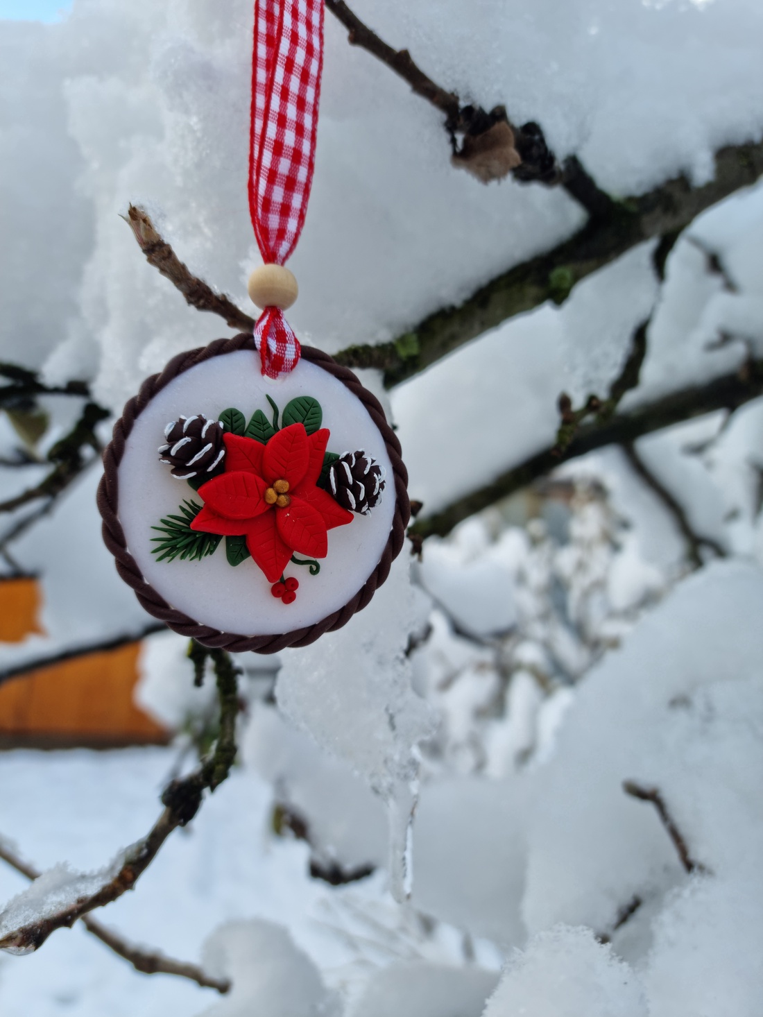 Decorațiunu pentru brad cu Crăciunița - crăciun - cadouri de moș crăciun - cadouri de moș crăciun - Artynos.ro